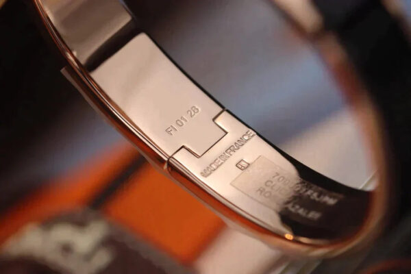 Toxse H Lock Black Pink Gold Bracelet 12mm - Image 7