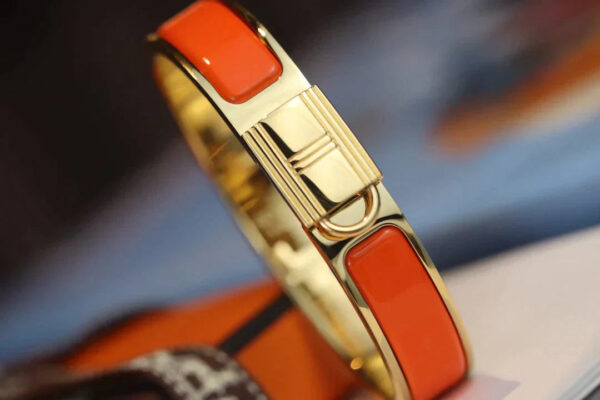 Toxse H Lock Orange Gold Bracelet 12Mm - Image 3