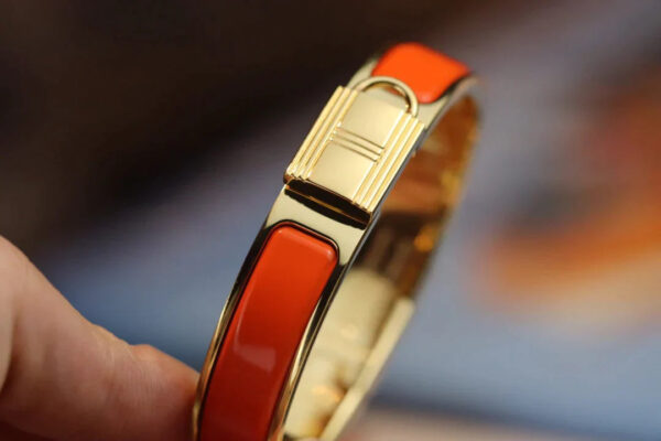 Toxse H Lock Orange Gold Bracelet 12Mm - Image 5
