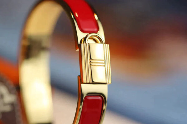 Toxse H Lock Red Gold Bracelet 12Mm - Image 3