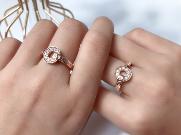 Toxse Dream Ring Pink Gold Diamond - Image 6