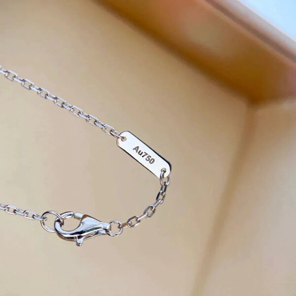 Toxse Clover Diamond Necklace Silver - Image 6