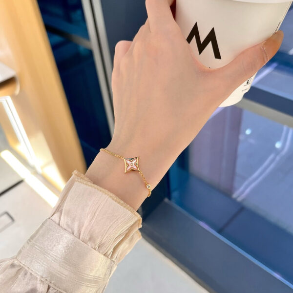 Toxse Star 1 Diamond Pink Gold Bracelet - Image 7