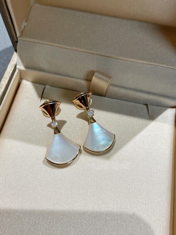 Toxse Dream Mop 1 Diamond Earrings
