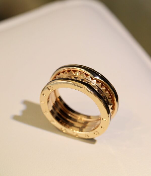 Toxse Zero 1 Gold Black Ceramic Ring - Image 6