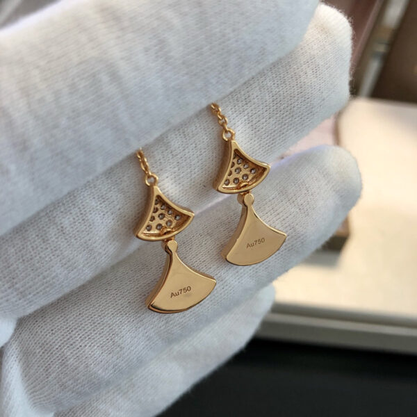 Toxse Dream Earrings 3 Motifs Diamond Mop Pink Gold - Image 9