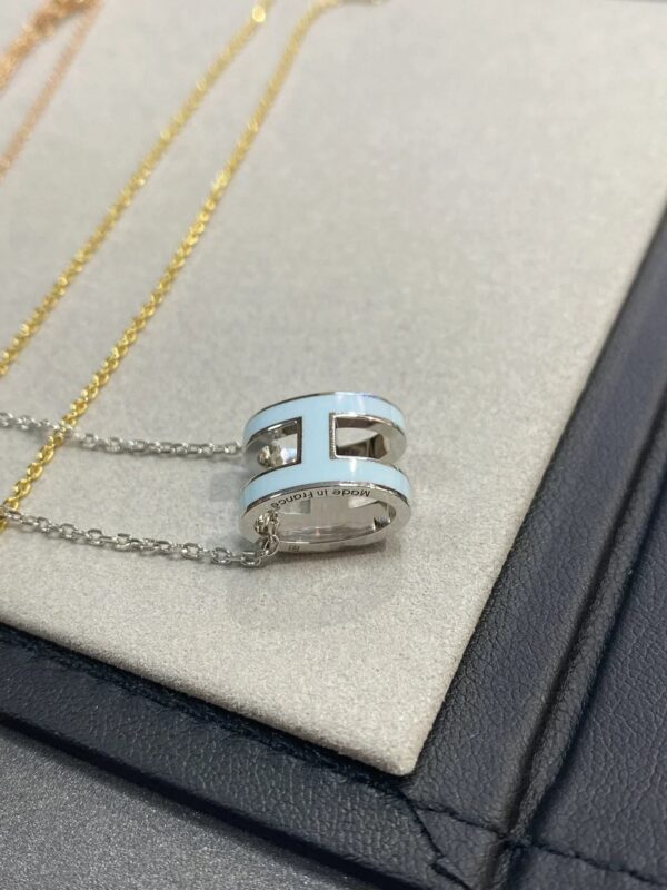 Toxse Pop H Light Blue Necklace - Image 4