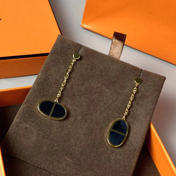 Toxse Chaine Verso Black Ceramic Earrings - Image 6