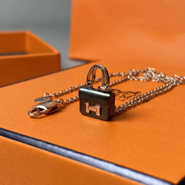 Toxse Constance Black Pedant Pink Gold Necklace - Image 8