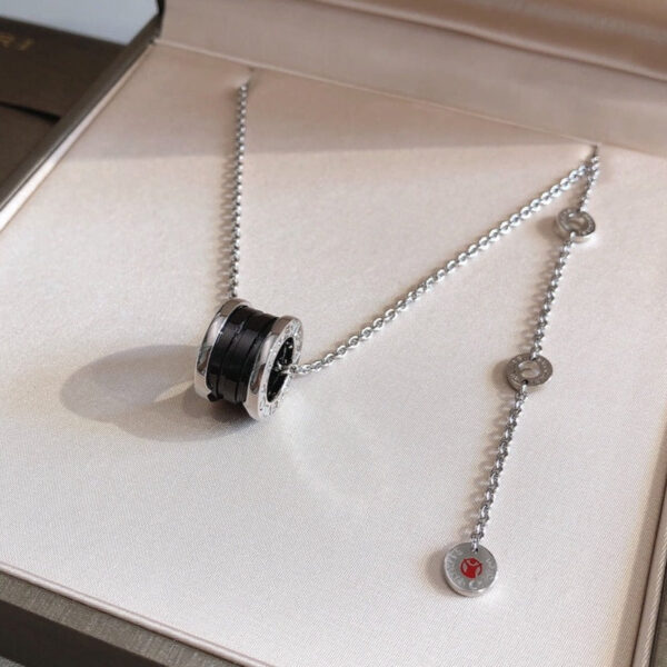 Toxse Zero 1 Black Ceramic Silver Necklace - Image 2