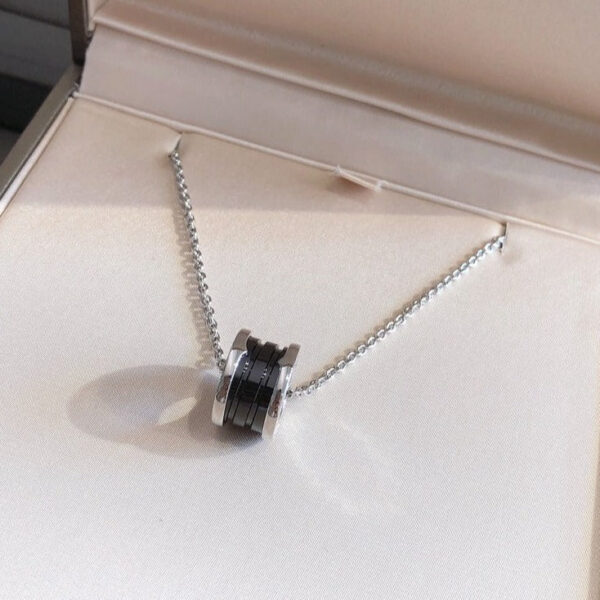 Toxse Zero 1 Black Ceramic Silver Necklace - Image 6