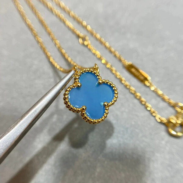 Toxse Clover Pendant Turquoise Necklace - Image 5