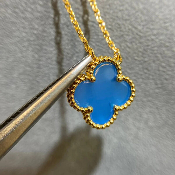 Toxse Clover Pendant Turquoise Necklace - Image 6