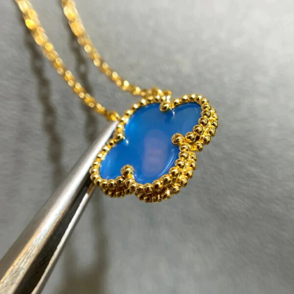 Toxse Clover Pendant Turquoise Necklace - Image 7