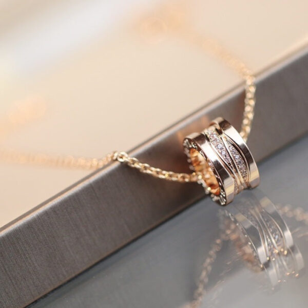 Toxse Zero 1 Pink Gold Diamond Necklace - Image 2