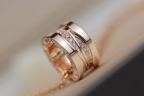 Toxse Zero 1 Pink Gold Diamond Necklace - Image 5