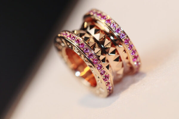 Toxse Zero 1 Rock Pink Gold Pink Diamond Necklace - Image 4