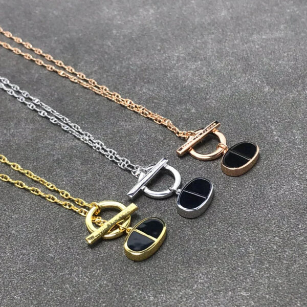 Toxse Chaine Verso Black Ceramic Silver Necklace - Image 2