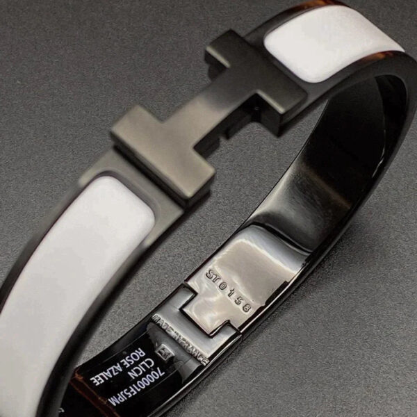 Toxse H Bracelet 12Mm Black White Ceramic - Image 6