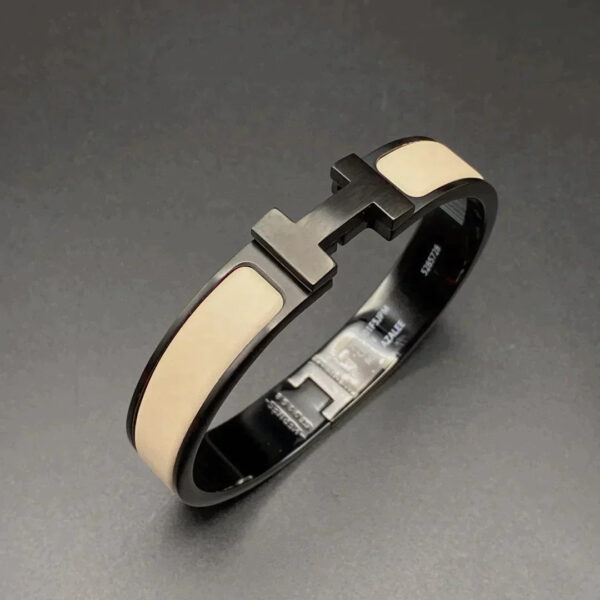 Toxse H Bracelet 12Mm Black Beige Ceramic - Image 4