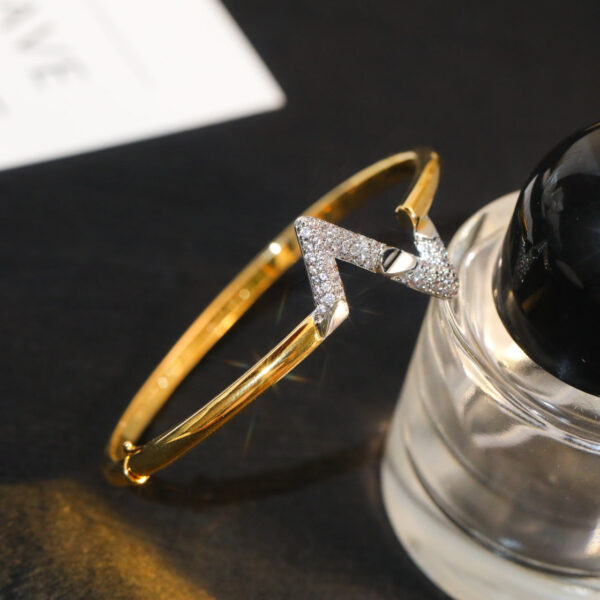 Toxse Volte Upsite Down Gold Diamond Bracelet - Image 4