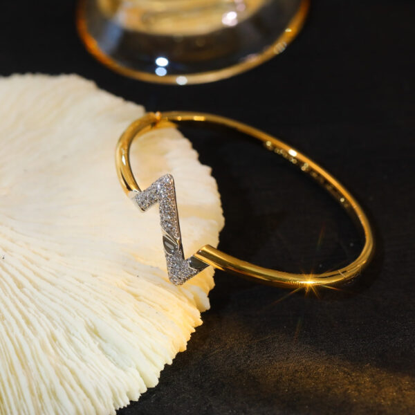 Toxse Volte Upsite Down Gold Diamond Bracelet - Image 3