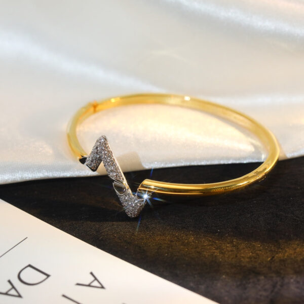 Toxse Volte Upsite Down Gold Diamond Bracelet - Image 5