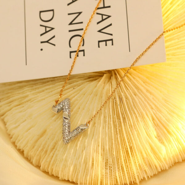 Toxse Volt Silver Diamond Pedant Necklace - Image 6