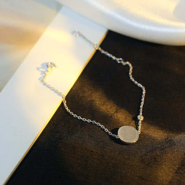 Toxse Sun Motif Pink Mop Silver Bracelet - Image 8