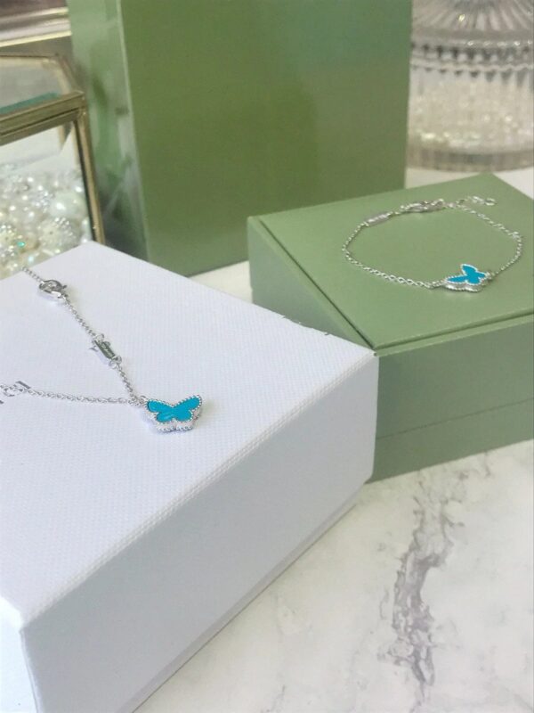 Toxse Butterfly Turquoise Silver Bracelet - Image 7