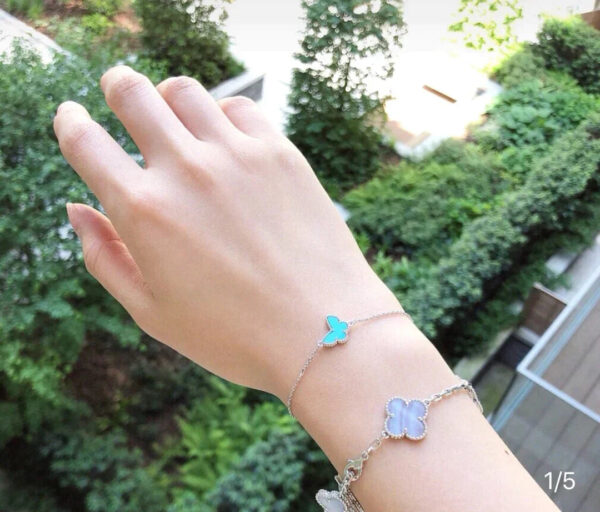 Toxse Butterfly Turquoise Silver Bracelet - Image 2