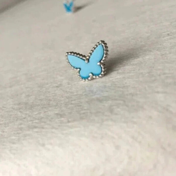 Toxse Butterfly Turquoise Silver Earrings - Image 5