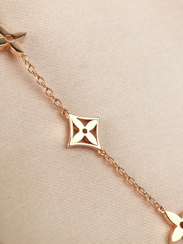 Toxse Star And Sun 7 Motifs Gold Bracelet - Image 7