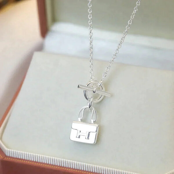 Toxse Pop H Pedant Silver Necklace - Image 3