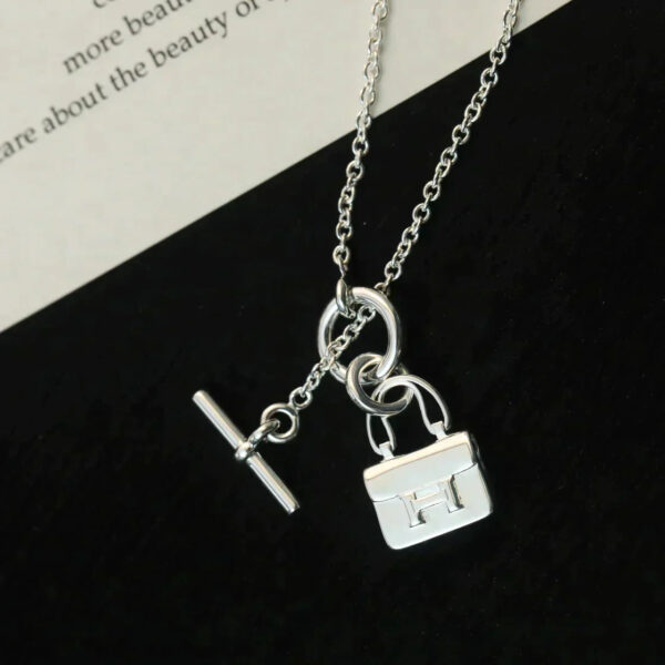 Toxse Pop H Pedant Silver Necklace - Image 8