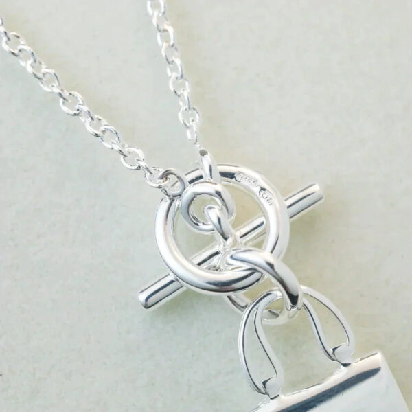 Toxse Pop H Pedant Silver Necklace - Image 9