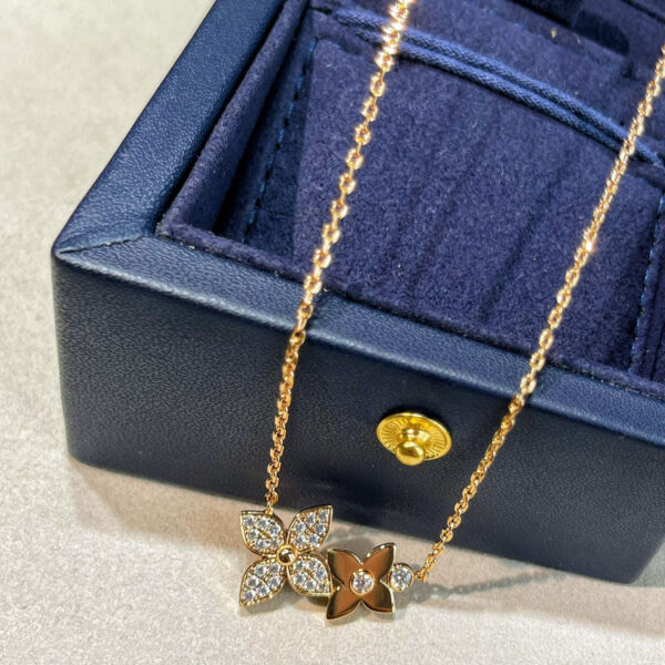 Toxse Star Blossom Necklace Pink Gold Diamonds - Image 2