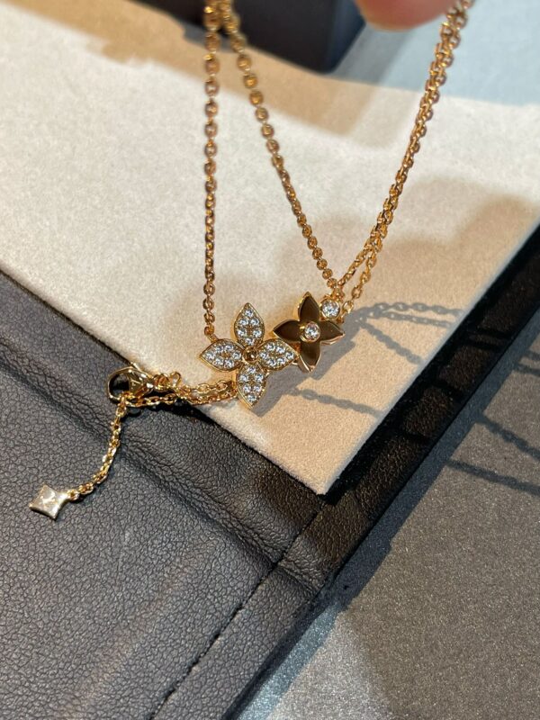 Toxse Star Blossom Necklace Pink Gold Diamonds - Image 4