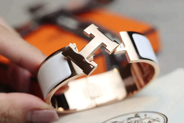 Toxse H Bracelet 20Mm White Pink Gold - Image 3