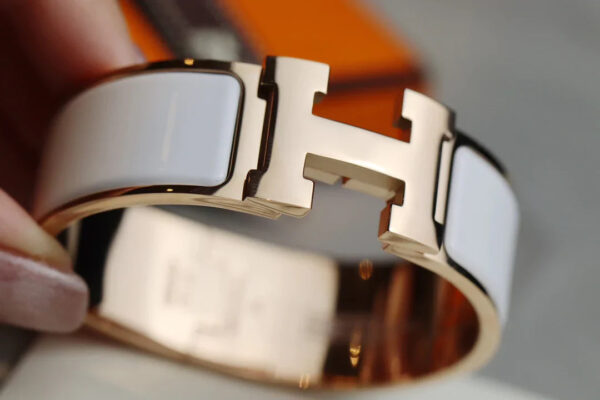 Toxse H Bracelet 20Mm White Pink Gold - Image 4