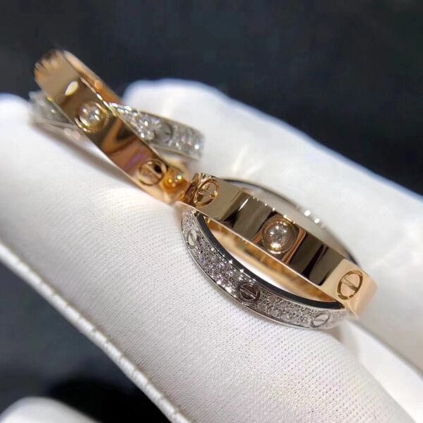 Toxse Love Pave Diamond Double Band Ring - Image 5