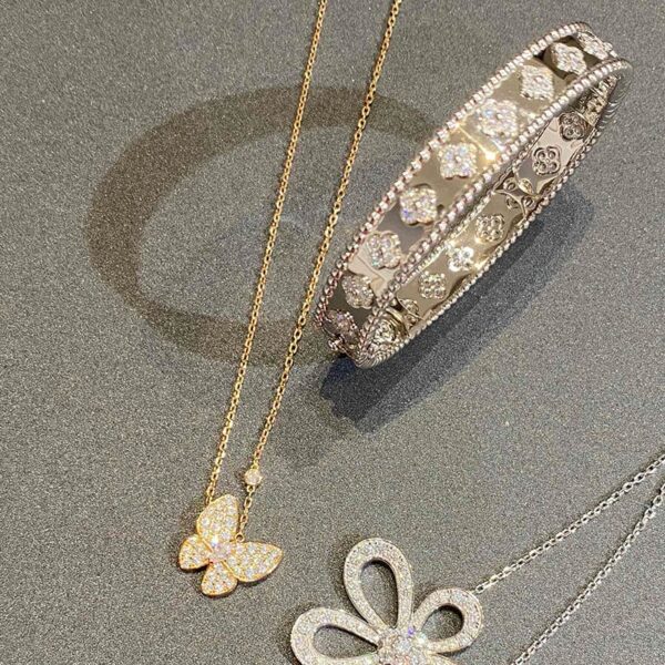 Toxse Gold Two Butterfly Necklace - Image 11