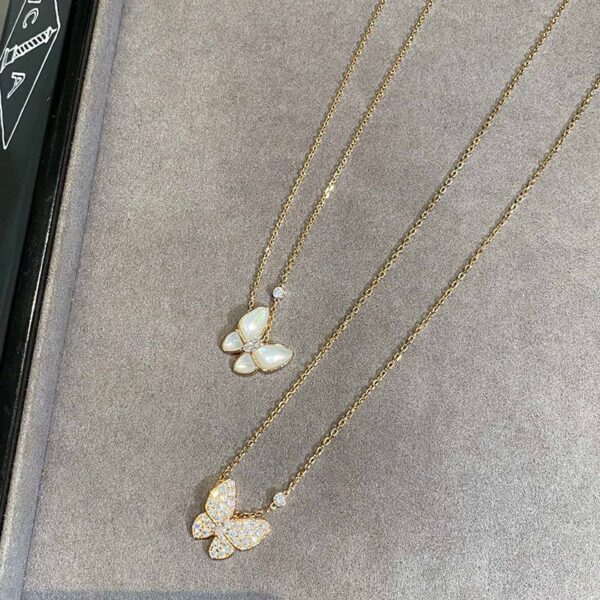 Toxse Gold Two Butterfly Necklace - Image 9