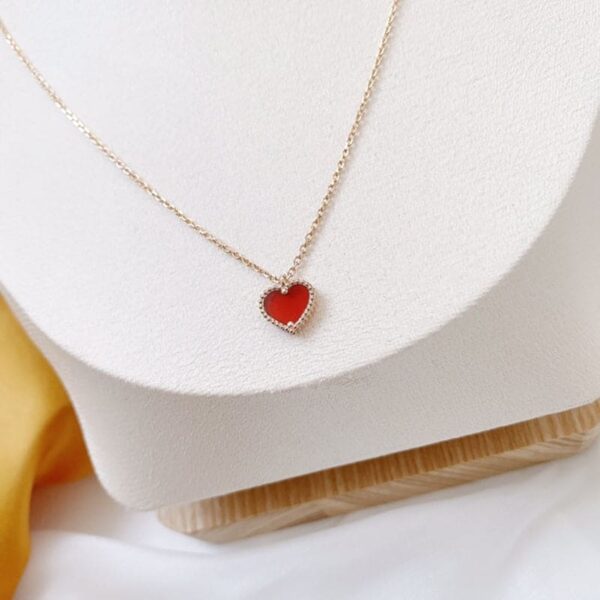 Toxse Sweet Alhambra Heart Pendant Necklace - Image 5