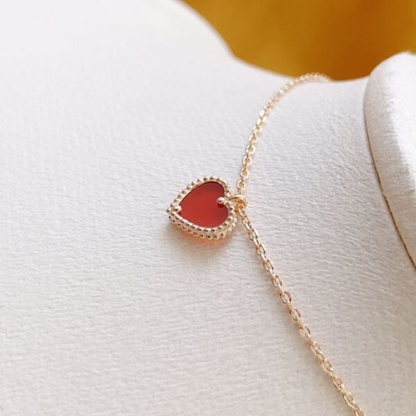 Toxse Sweet Alhambra Heart Pendant Necklace - Image 7