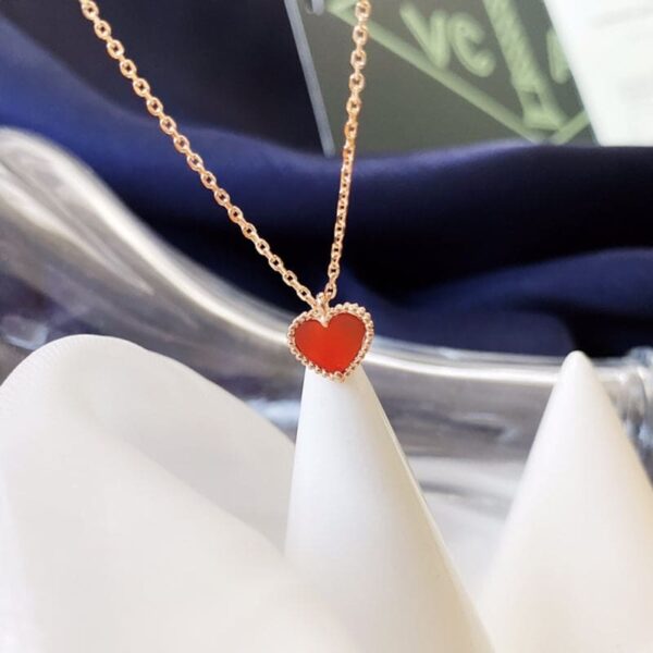 Toxse Sweet Alhambra Heart Pendant Necklace - Image 4