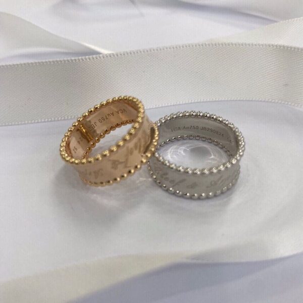 Toxse Rose Gold Perlée Signature Ring - Image 4