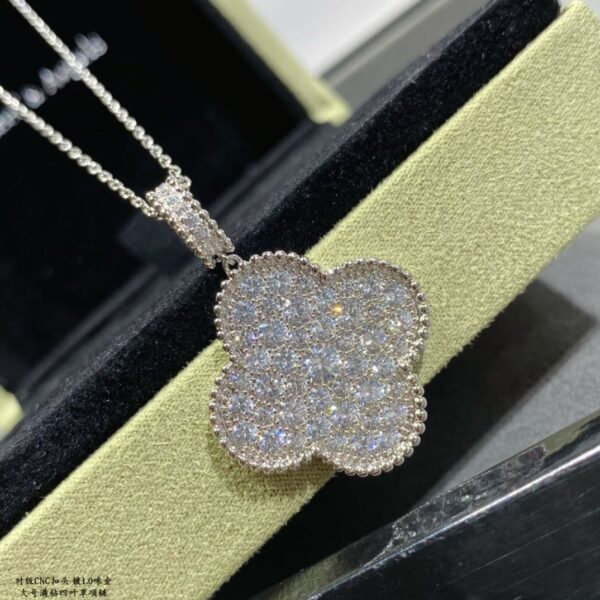 Toxse Magic Alhambra One Motifs Diamonds Clover Necklace - Image 6