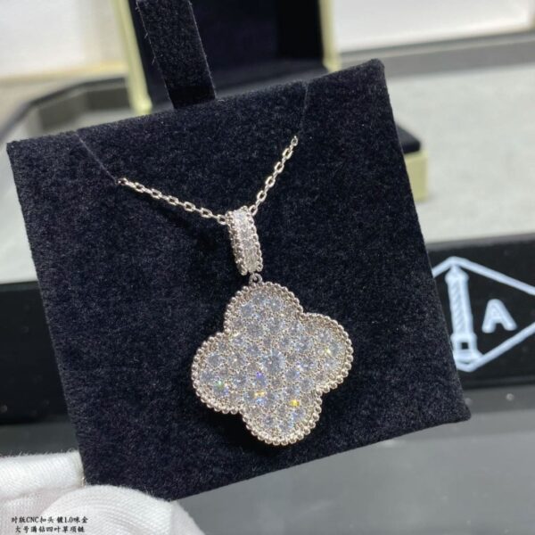 Toxse Magic Alhambra One Motifs Diamonds Clover Necklace - Image 3