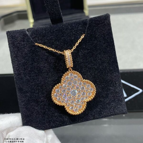 Toxse Magic Alhambra One Motifs Diamonds Clover Necklace - Image 2